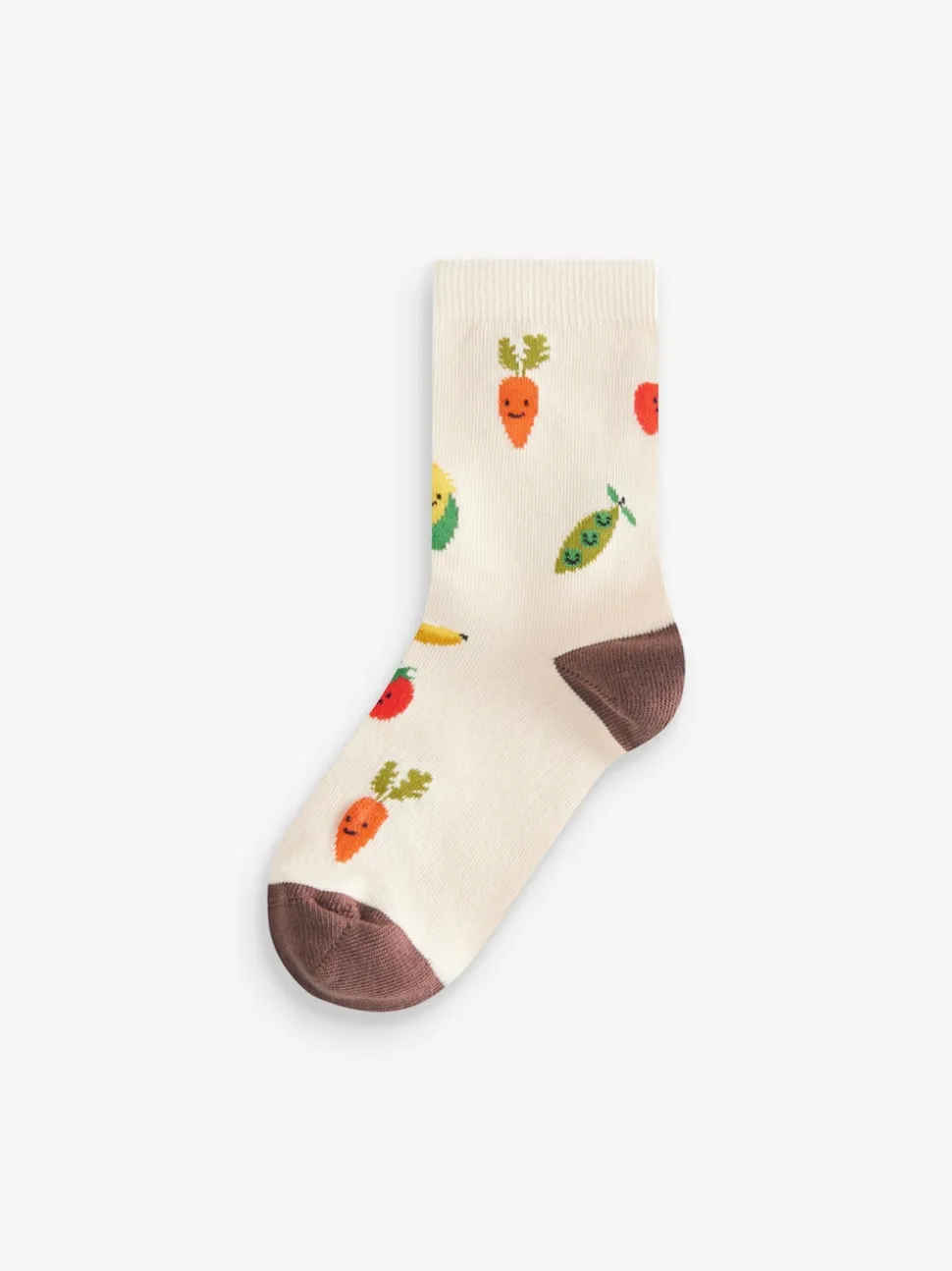 Fruits et légumes Imprimé - Lot 5 paires de chaussettes Character riches en coton