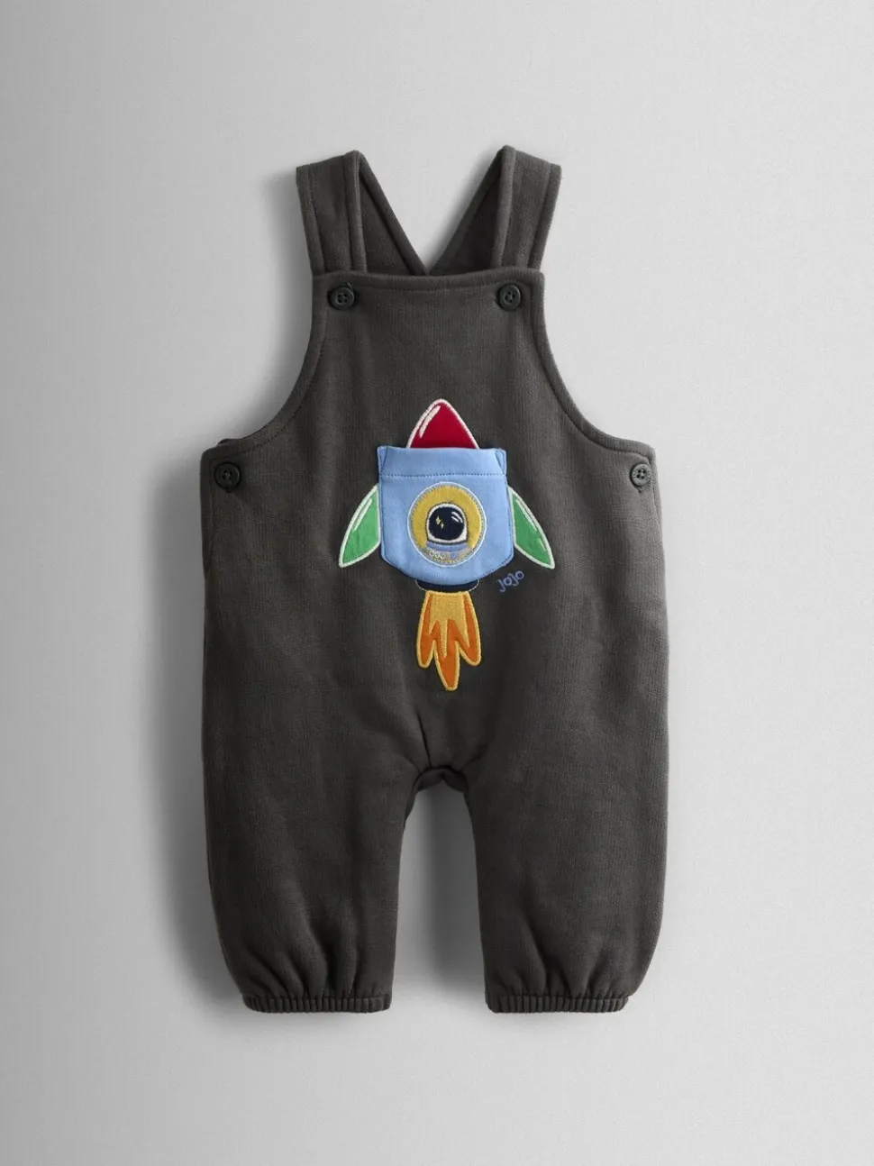 Fusée Gris anthracite - JoJo Maman Bébé 2-ensemble salopette et haut