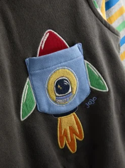 Fusée Gris anthracite - JoJo Maman Bébé 2-ensemble salopette et haut