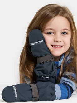 Gants Moufles zippés imperméables Didriksons Bleu Biggles