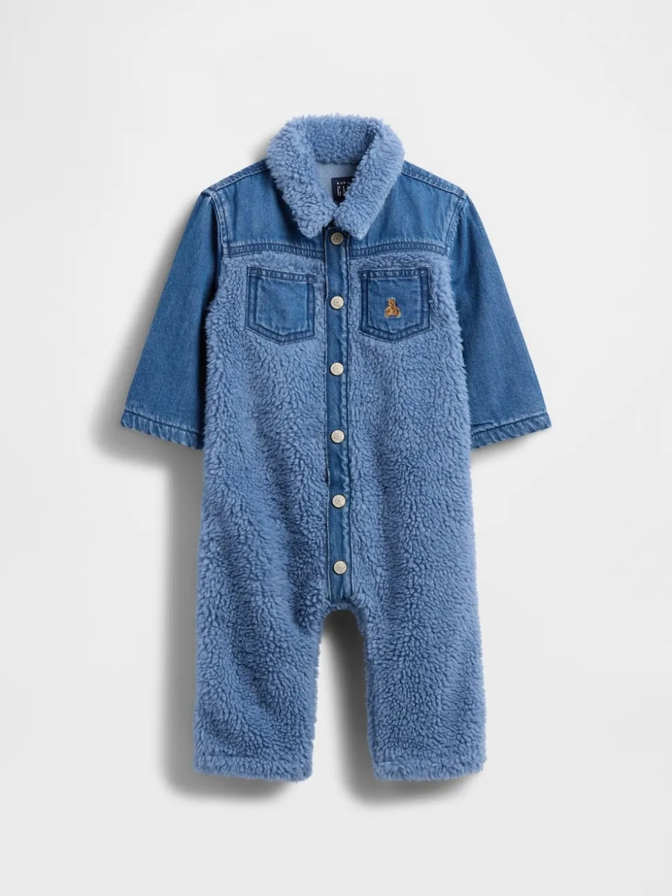 Gap Denim Sherpa One-Piece (0-24mois)