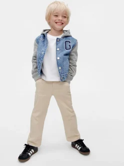 Gap Dinosaur Varsity Denim Sweat-shirt à capuche Veste (6mths-5yrs)