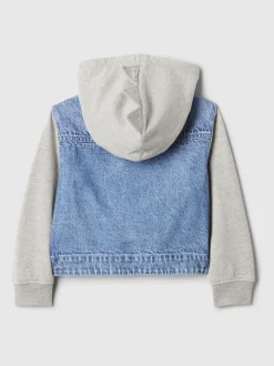 Gap Dinosaur Varsity Denim Sweat-shirt à capuche Veste (6mths-5yrs)