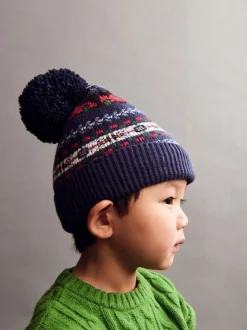 Gap Ensemble bonnet et mitaines à pompon Fairisle
