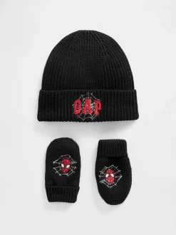 Gap Ensemble bonnet et mitaines à logo Spider-Man