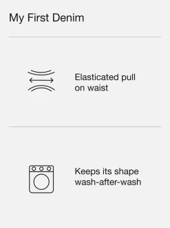 Gap Jean droit taille haute à enfiler (6mois-5ans)