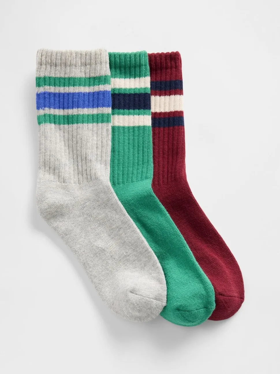 Gap Varsity Slouchy Chaussettes Col rond 3-Lot