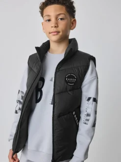 Gilet matelassé Baker by Ted Baker noir résistant à la douche