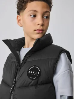 Gilet matelassé Baker by Ted Baker noir résistant à la douche