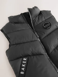 Gilet matelassé Baker by Ted Baker noir résistant à la douche