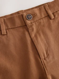 Gingembre/ Marron fauve - Pantalon chino extensible (3-17ans)