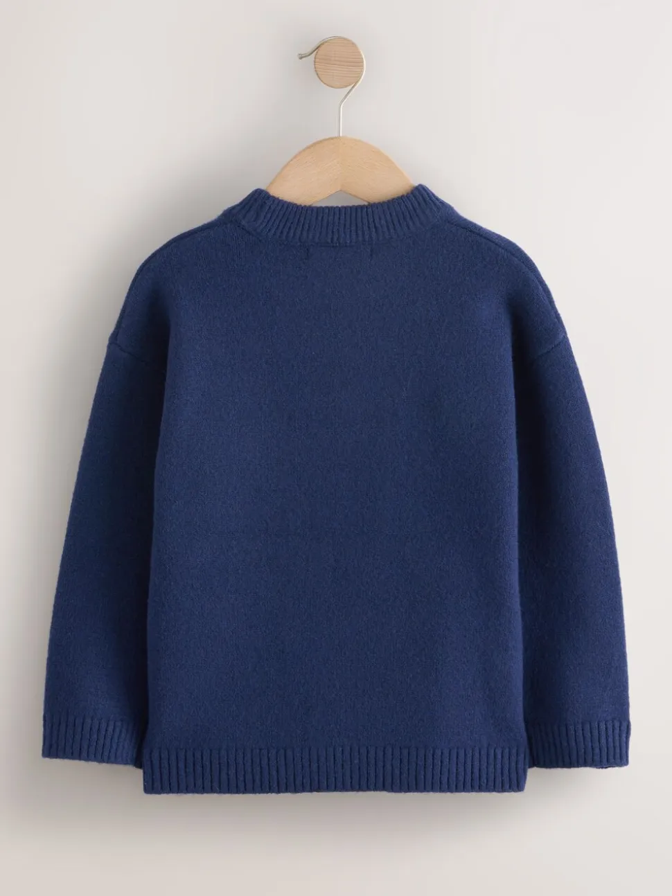 Graphique de chien bleu marine - Pull de Noël familial assorti (3-16ans)