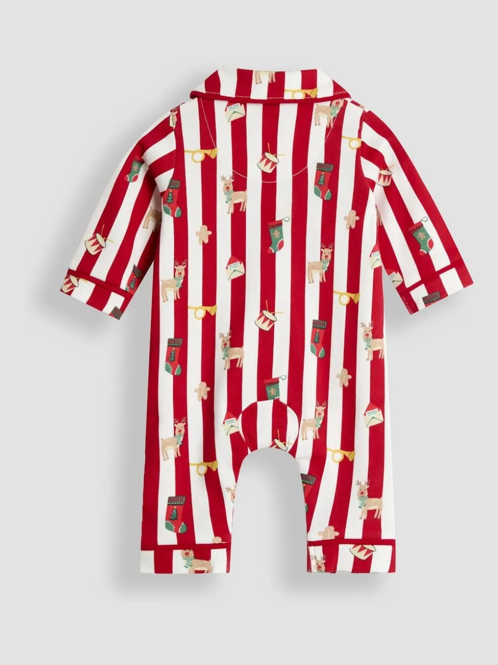 Grenouillère JoJo Maman bébé Noël Rayé jersey