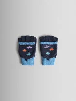 Grège Dino - Mitaines JoJo Maman Bébé doublées de polaire