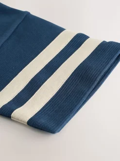 Grège/bleu marine - 100Pyjama court en coton % 2 Lot (3-16ans)