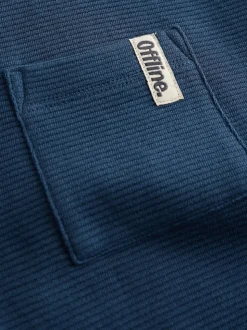 Grège/bleu marine - 100Pyjama court en coton % 2 Lot (3-16ans)