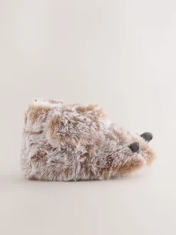 Griffe d’ours neutre - Chaussons bébé à fermeture par contact (0-2mois)