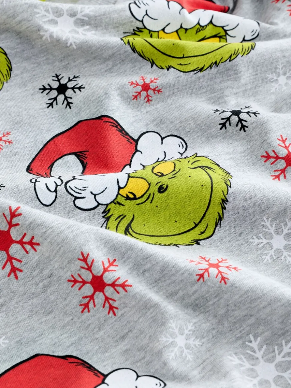 Grinch vert/gris - Pyjama de Noël à jogging simple (3-16ans)