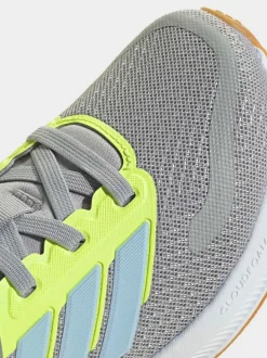 Gris - adidas Baskets de course Runfalcon 5 à lacets élastiques pour enfant