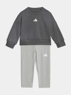 Gris - adidas ensemble sweat et legging