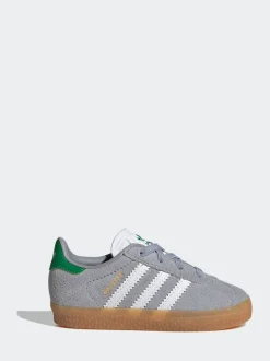 Gris - Adidas Originals Baskets Gazelle Comfort Closure élastiques pour Bébé