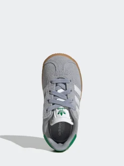 Gris - Adidas Originals Baskets Gazelle Comfort Closure élastiques pour Bébé