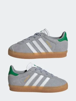 Gris - Adidas Originals Baskets Gazelle Comfort Closure élastiques pour Bébé