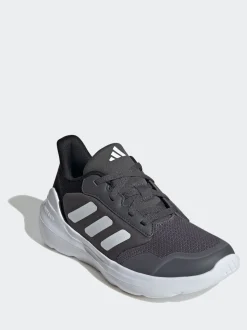 Gris - adidas Tensaur Run 2.0 Baskets Dentelle Junior