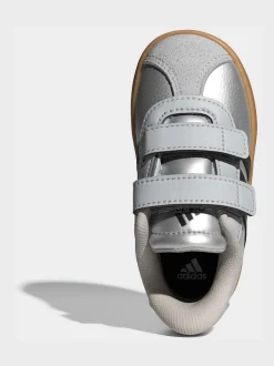 Gris - adidas Vl Cour 3.0 Baskets bébé à crochets et boucles