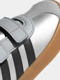 Gris - adidas Vl Cour 3.0 Baskets bébé à crochets et boucles