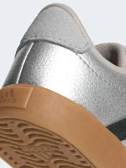 Gris - adidas Vl Cour 3.0 Baskets bébé à crochets et boucles