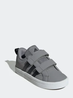 Gris - adidas VS Pace 2.0 Baskets enfant à crochets et boucles