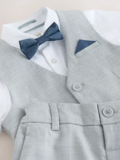 Gris - Baker by Ted Baker Ensemble chemise, gilet et short