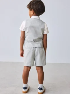 Gris - Baker by Ted Baker Ensemble chemise, gilet et short