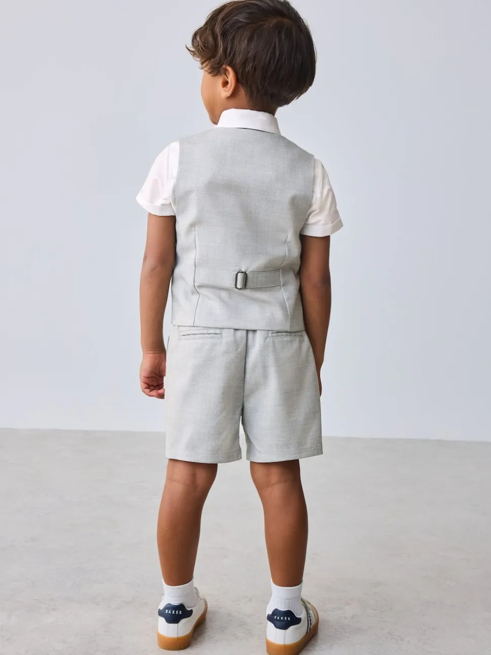 Gris - Baker by Ted Baker Ensemble chemise, gilet et short