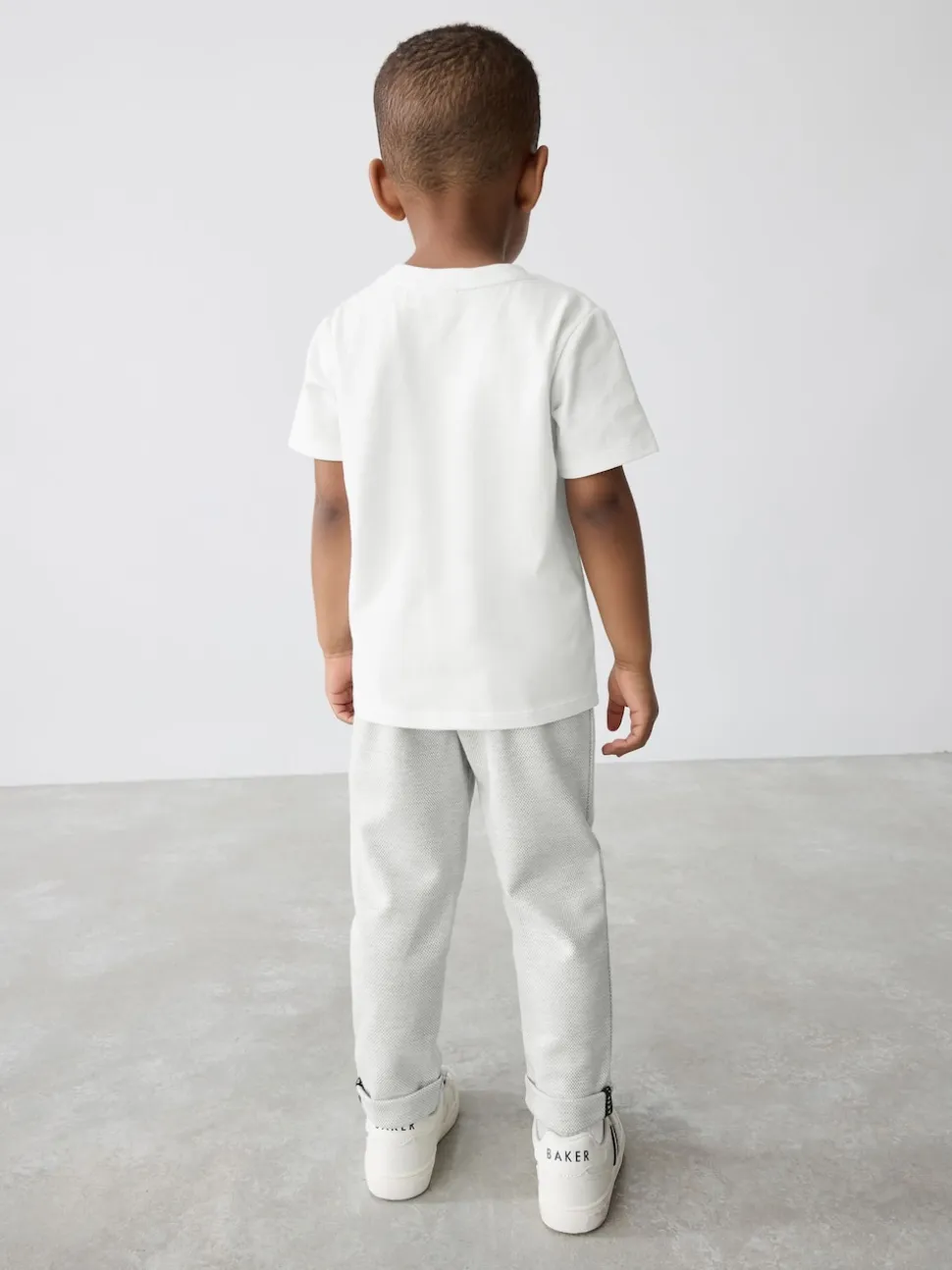 Gris - Baker by Ted Baker ensemble 3 pièces T-shirt, veste et pantalons texturés