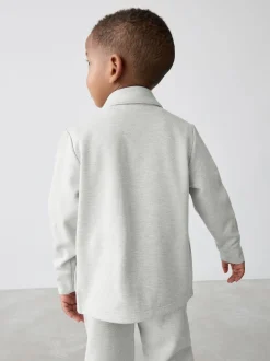 Gris - Baker by Ted Baker ensemble 3 pièces T-shirt, veste et pantalons texturés