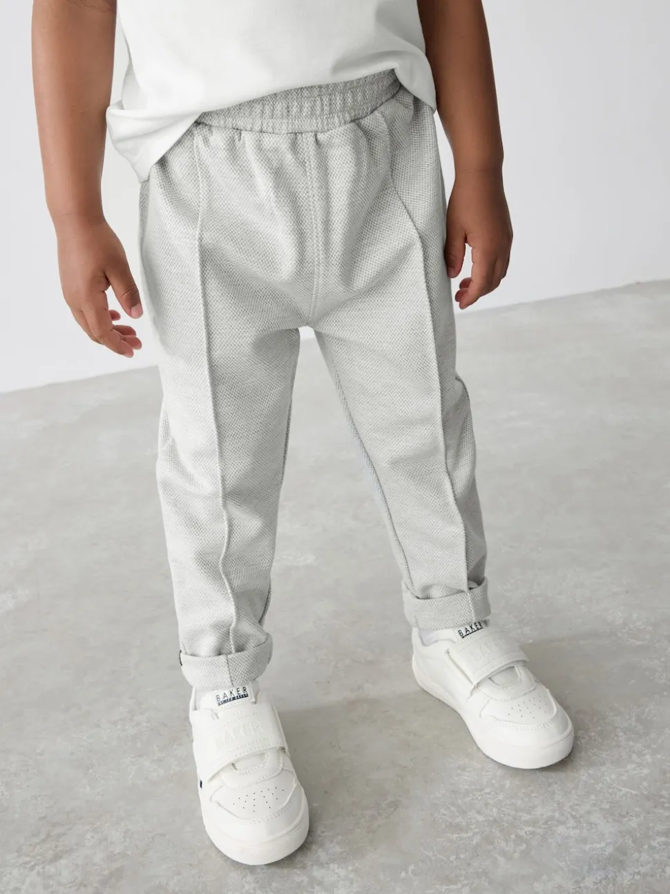 Gris - Baker by Ted Baker ensemble 3 pièces T-shirt, veste et pantalons texturés