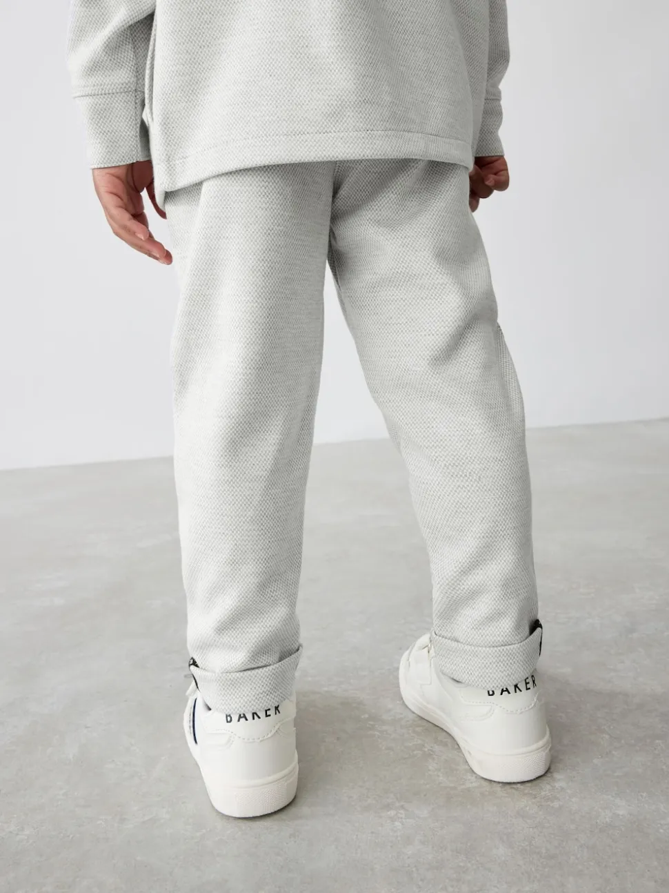 Gris - Baker by Ted Baker ensemble 3 pièces T-shirt, veste et pantalons texturés