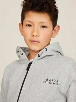 Gris - Baker by Ted Baker - Ensemble à capuche et jogging zippés en coton 100%.