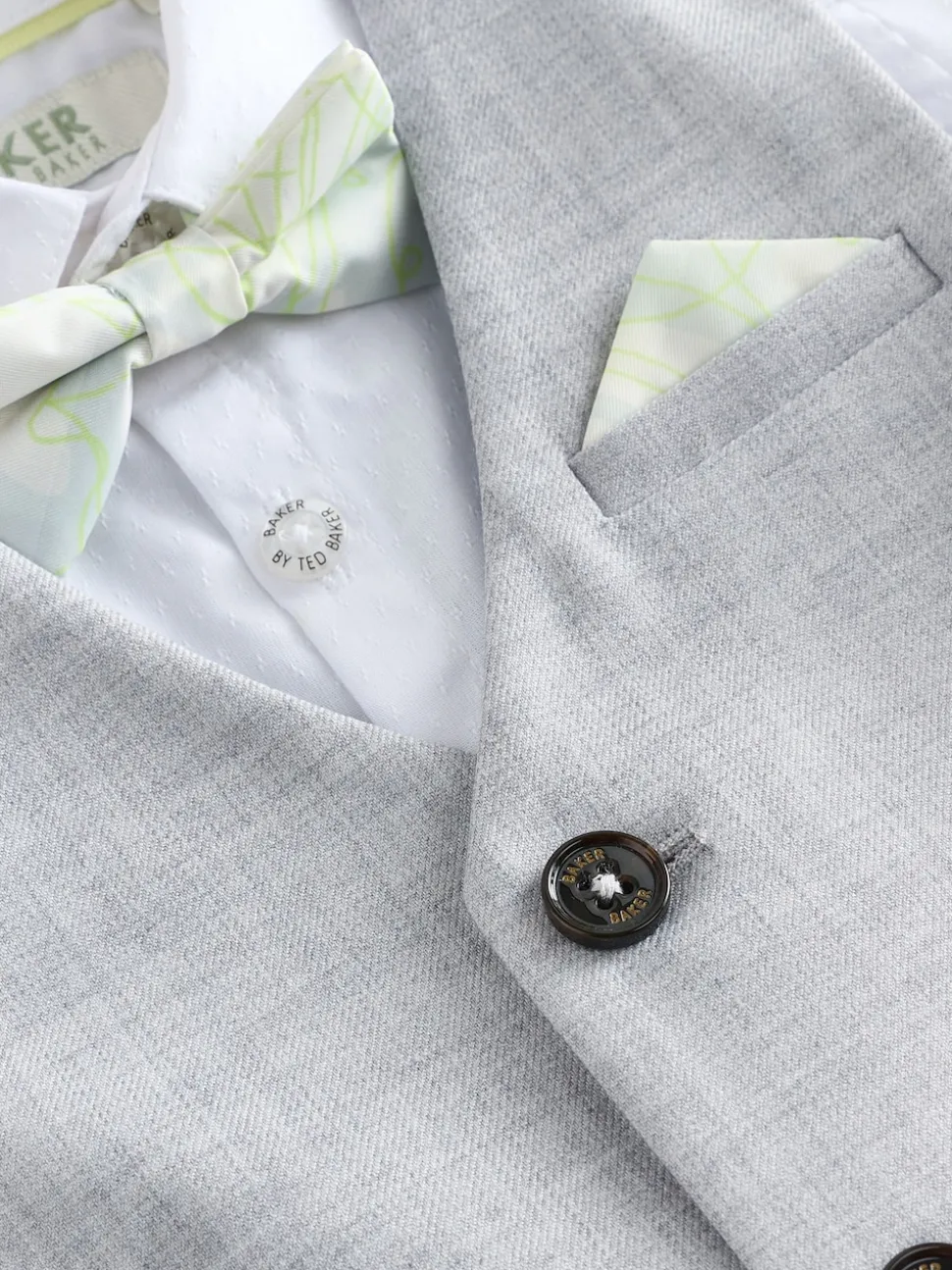 Gris - Baker by Ted Baker Ensemble Gilet Chemises et Pantalons