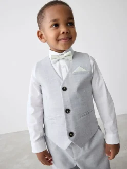 Gris - Baker by Ted Baker Ensemble Gilet Chemises et Pantalons