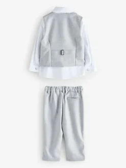 Gris - Baker by Ted Baker Ensemble Gilet Chemises et Pantalons