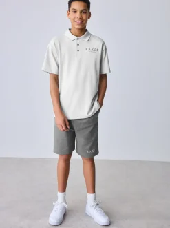 Gris - Baker by Ted Baker ensemble polo et short oversize