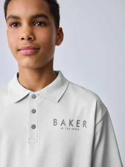 Gris - Baker by Ted Baker ensemble polo et short oversize