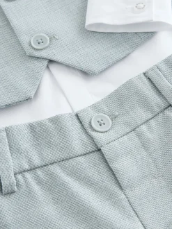 Gris - Baker by Ted Baker Ensemble Gilet Chemises et Pantalons