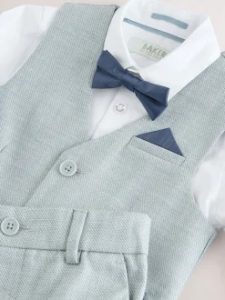 Gris - Baker by Ted Baker Ensemble Gilet Chemises et Pantalons