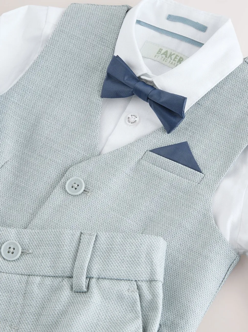 Gris - Baker by Ted Baker Ensemble Gilet Chemises et Pantalons