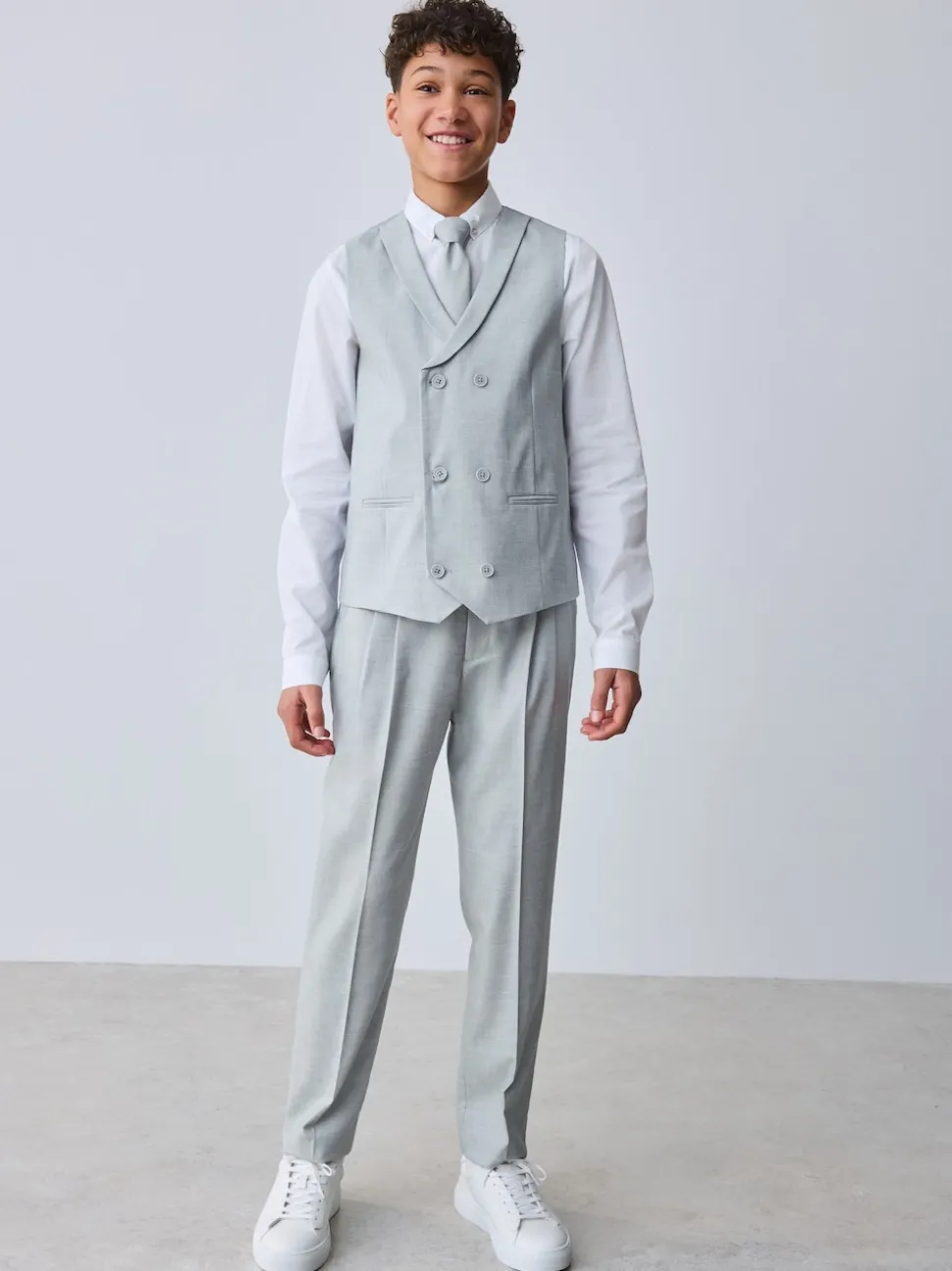 Gris - Baker by Ted Baker ensemble gilet, chemise et cravate