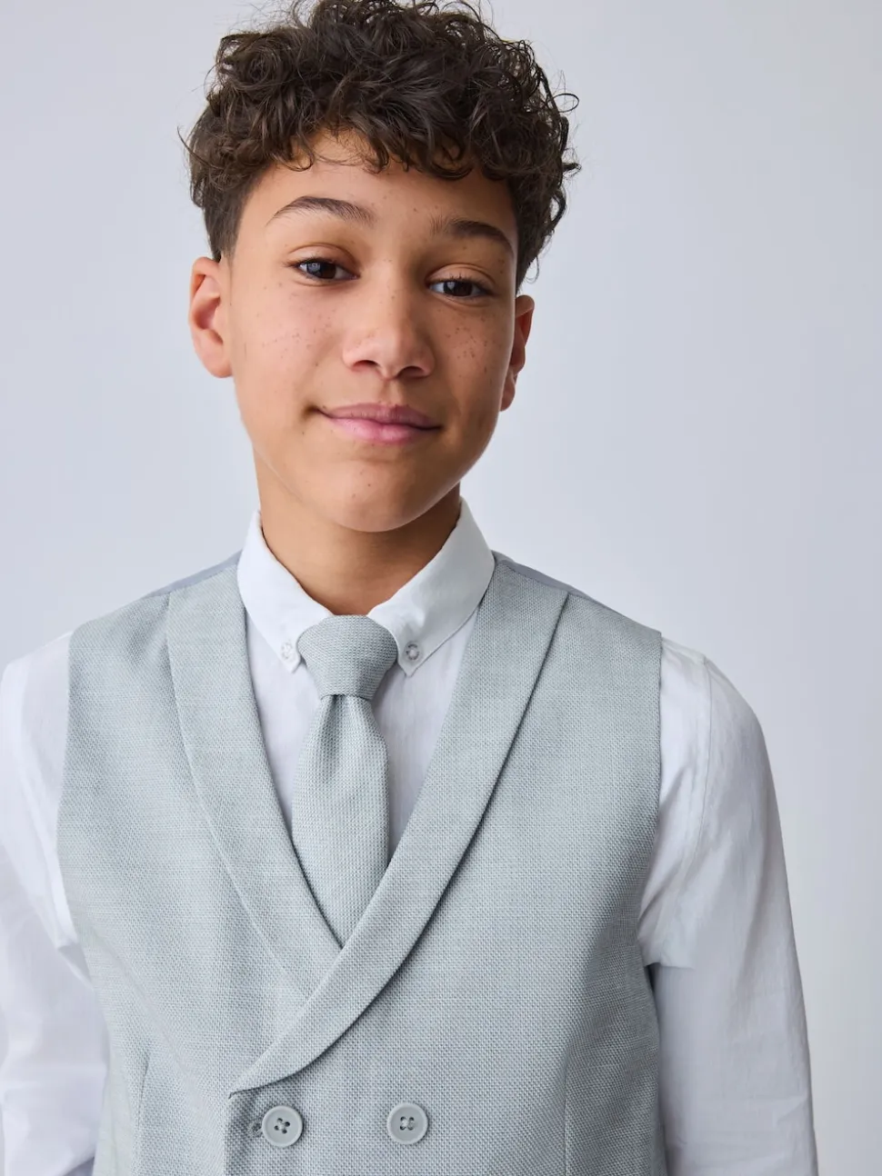 Gris - Baker by Ted Baker ensemble gilet, chemise et cravate